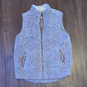 Cozy Sherpa Kids Vest - Lavender